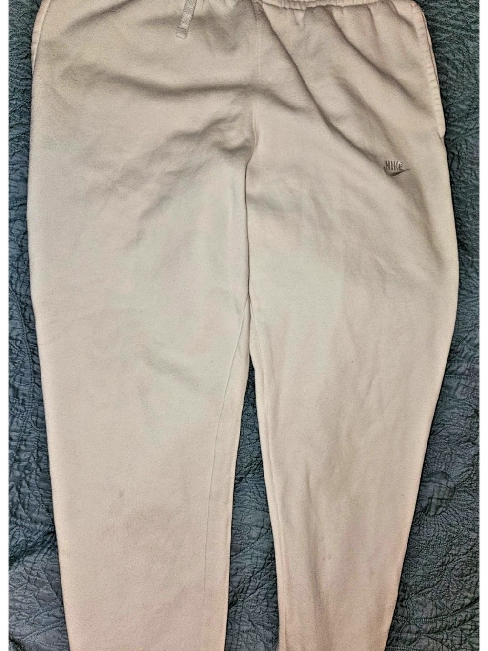 Nike Mens Cream Sweatpants - Soft Jogger Bottoms